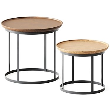 Elegant Coffee Table Set: Kerry 3D model image 1 