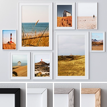 Versatile Photo Frames Set 3D model image 1 