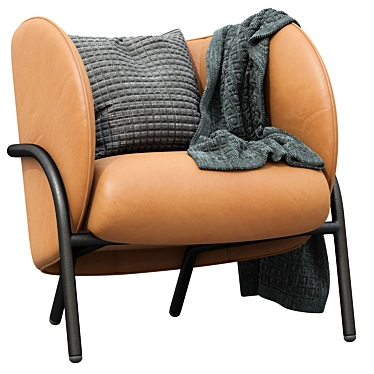 Luxury Leather Armchair: ROYCE 3D model image 1 