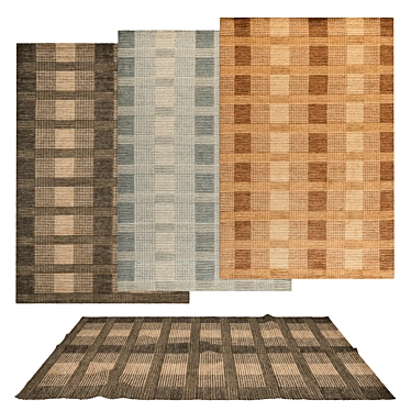 Versatile Rug Set - 6 Unique Designs 3D model image 1 