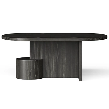 Ferm Living Insert Table: Sleek Modern Design 3D model image 1 