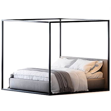 Alcova Bed: Sleek and Stylish. 3D model image 1 