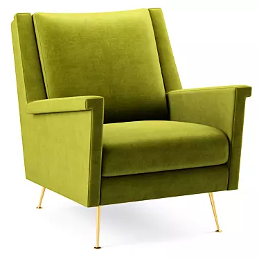 Carlo Mid-Century Chair: Stylish and Functional 3D model image 1 