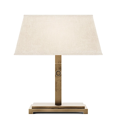 Elegant Bronzo Desk Lamp 3D model image 1 