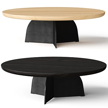 Elegant Tula Wood Coffee Table 3D model image 1 