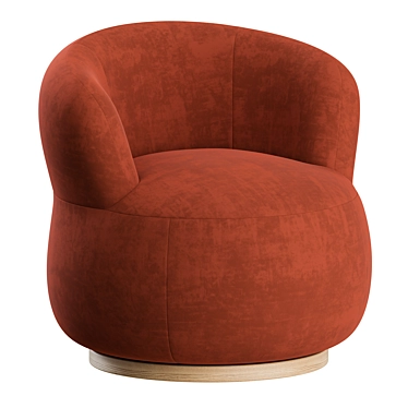 Modernist Luxury: Jardan Joy Armchair 3D model image 1 