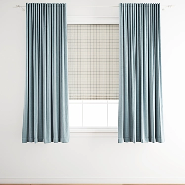 Poly Curtain 3D Model 3D model image 1 