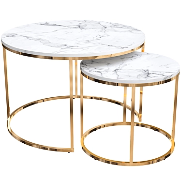 Paola Halmar Coffee Table - Modern Elegance for Your Living Space 3D model image 1 