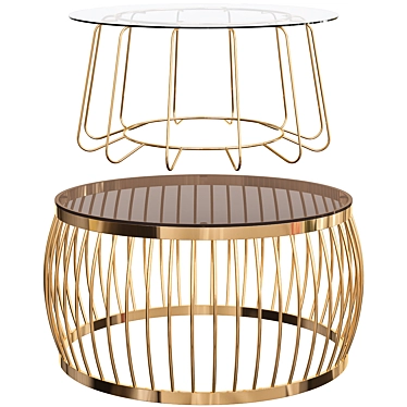 Modern Chic Coffee Tables 3D model image 1 