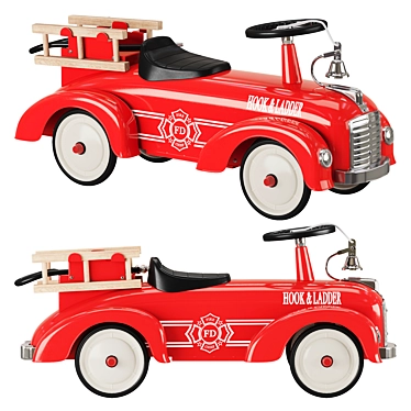  Kids Ride On Fire Engine - Interactive Toy for Imaginative Play! 3D model image 1 