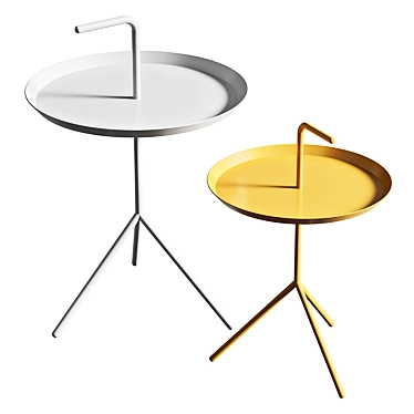 Modern Scandinavian HAY DLM Coffee & Side Tables 3D model image 1 