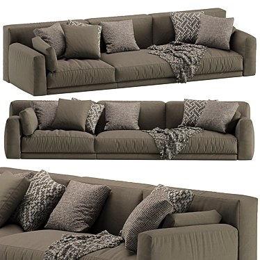 Poliform Paris Seoul Modern Sofa 3D model image 1 