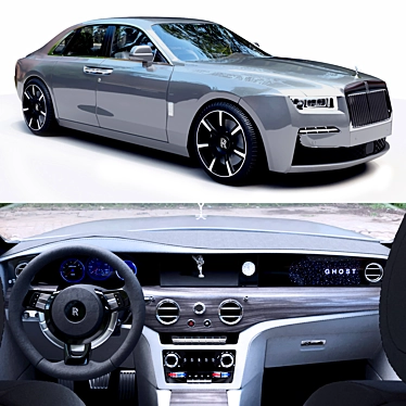 Luxury Rolls-Royce Ghost: Exquisite Detailing 3D model image 1 