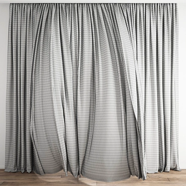 Dynamic Wind Curtain 3D Model 3D model image 1 