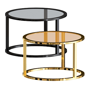 Modern Rustic Jamil Coffee Table 3D model image 1 