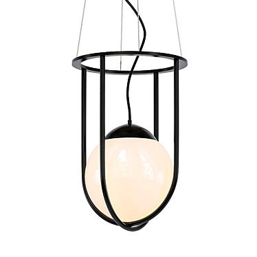 Elegant Hanging Ceiling Lamp 3D model image 1 