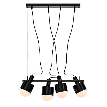 Enkel 4: Stylish Black Ceiling Pendant 3D model image 1 