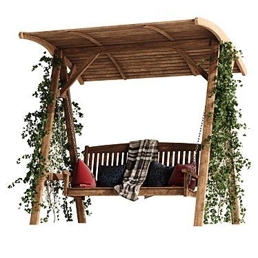 Garden Swing: Outdoor Relaxation Delivered! 3D model image 1 