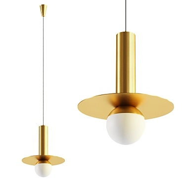 Sleek Beta Pendant Light 3D model image 1 