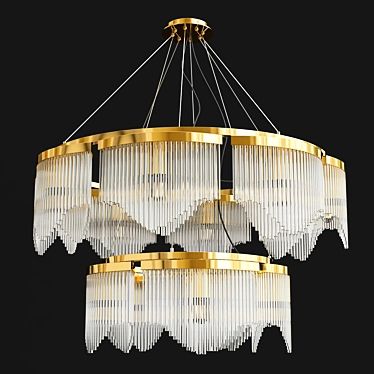 Elegant Light Fixture for Luxury Interiors 3D model image 1 
