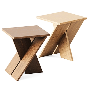 Artisanal Sitio Table: Handcrafted Elegance 3D model image 1 