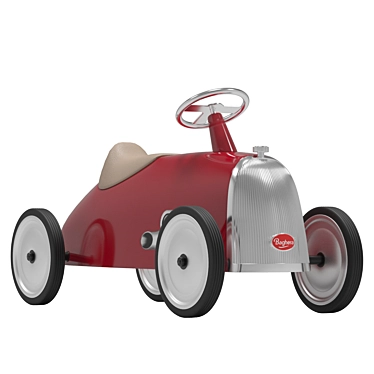 Baghera Rider Red: Classic Ride-On Toy 3D model image 1 
