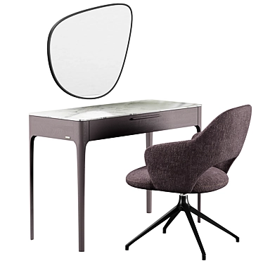 Roma Furman Dressing Table & Armchair Set 3D model image 1 
