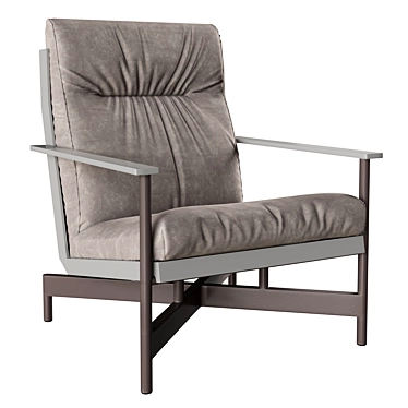 Elegant Onde Club Armchair 3D model image 1 