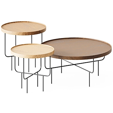 Modern Wooden Coffee Table by Blu Dot 3D model image 1 
