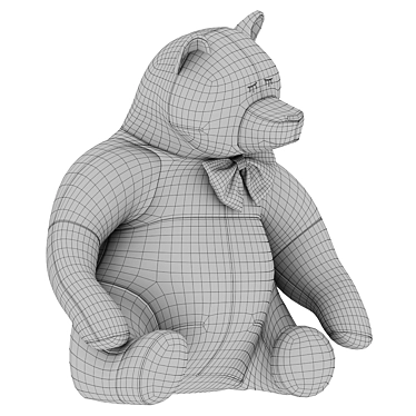 Cuddly Bear Plush Toy 3D model image 1 