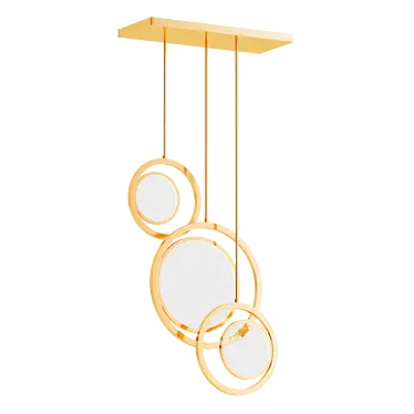 Oasis Moon Suspension 3: Illuminate Your Space 3D model image 1 