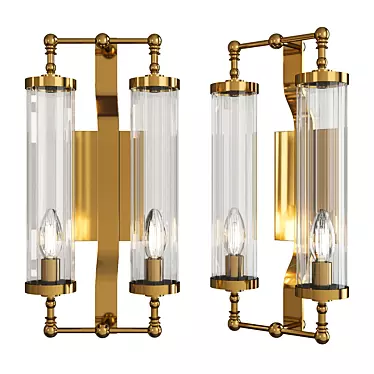 Elegant Regis Wall Sconce 3D model image 1 