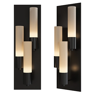 Elegant Pillar Multi-Light Sconce 3D model image 1 