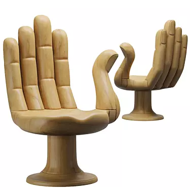 Pedro Friedeberg Hand Chair: Unique and Stylish Seating Solution 3D model image 1 