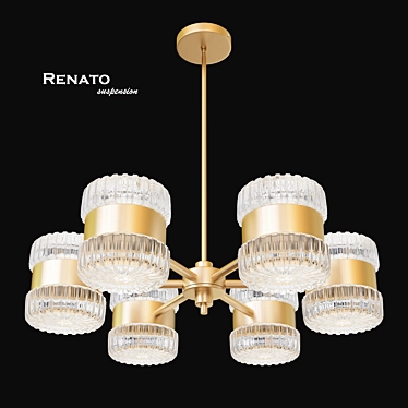 Gatsby-Inspired Renato Chandelier 3D model image 1 