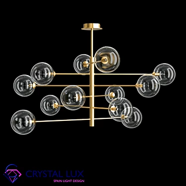 Marzo SP12 Bronze Pendant Light 3D model image 1 