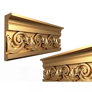 Elegant Cornice Molding: Enhance Your Décor 3D model image 1 