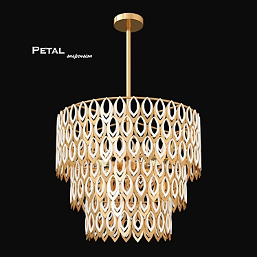 Luxury Petal Pendant Light 3D model image 1 