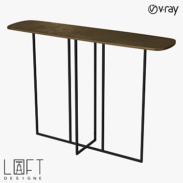 6027 Model Metal Table 3D model image 1 