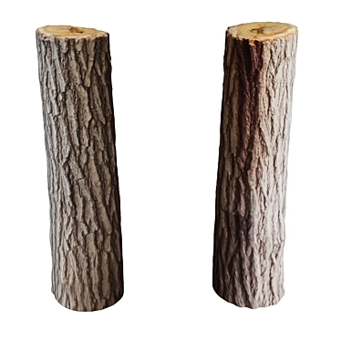 Nature-inspired Tree Trunk Sculpture 3D model image 1 