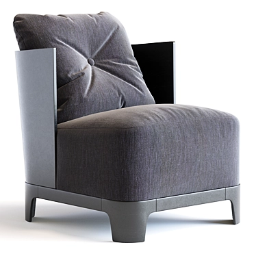 Keaton Meridiani: Italian Designed Armchair with Timeless Elegance 3D model image 1 