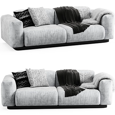 Modern Croatian Sofa 3D model image 1 