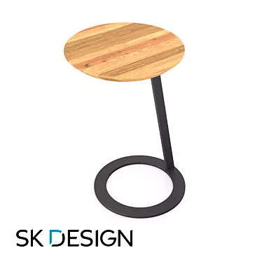 Sleek Soho Side Table 3D model image 1 