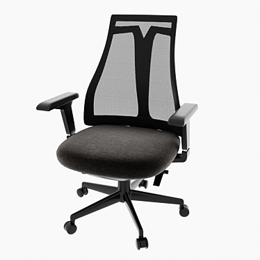 Yoriko Midback Office Chair 3D model image 1 