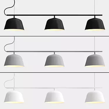 Modern Muuto Ambit Rail Lamp 3D model image 1 