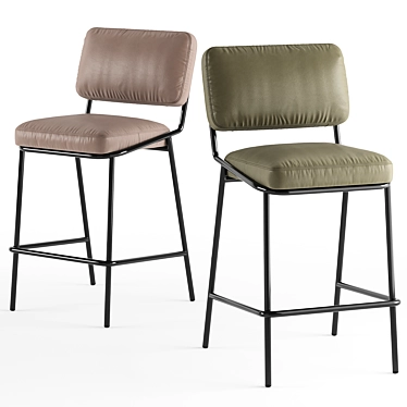 Sleek Sixty Barchair: CB2139 3D model image 1 