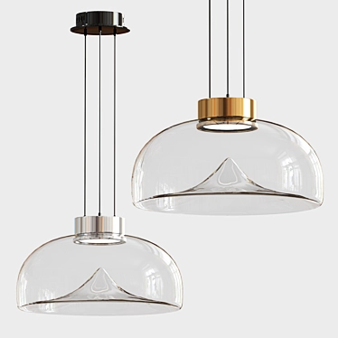 Luminous Elegance with LEUCOS Pendant 3D model image 1 