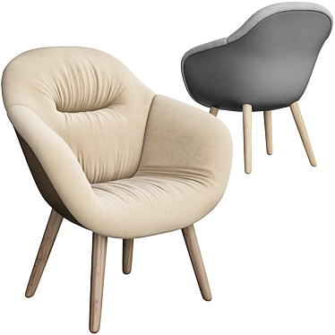 Hay Aal Soft Armchair: Modern & Comfortable 3D model image 1 