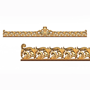 Elegant Zerengiz Ornament Decoration 3D model image 1 