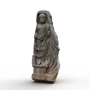 Ancient Ostia Antica Bas-relief: Exquisite 3D Reproduction 3D model image 1 